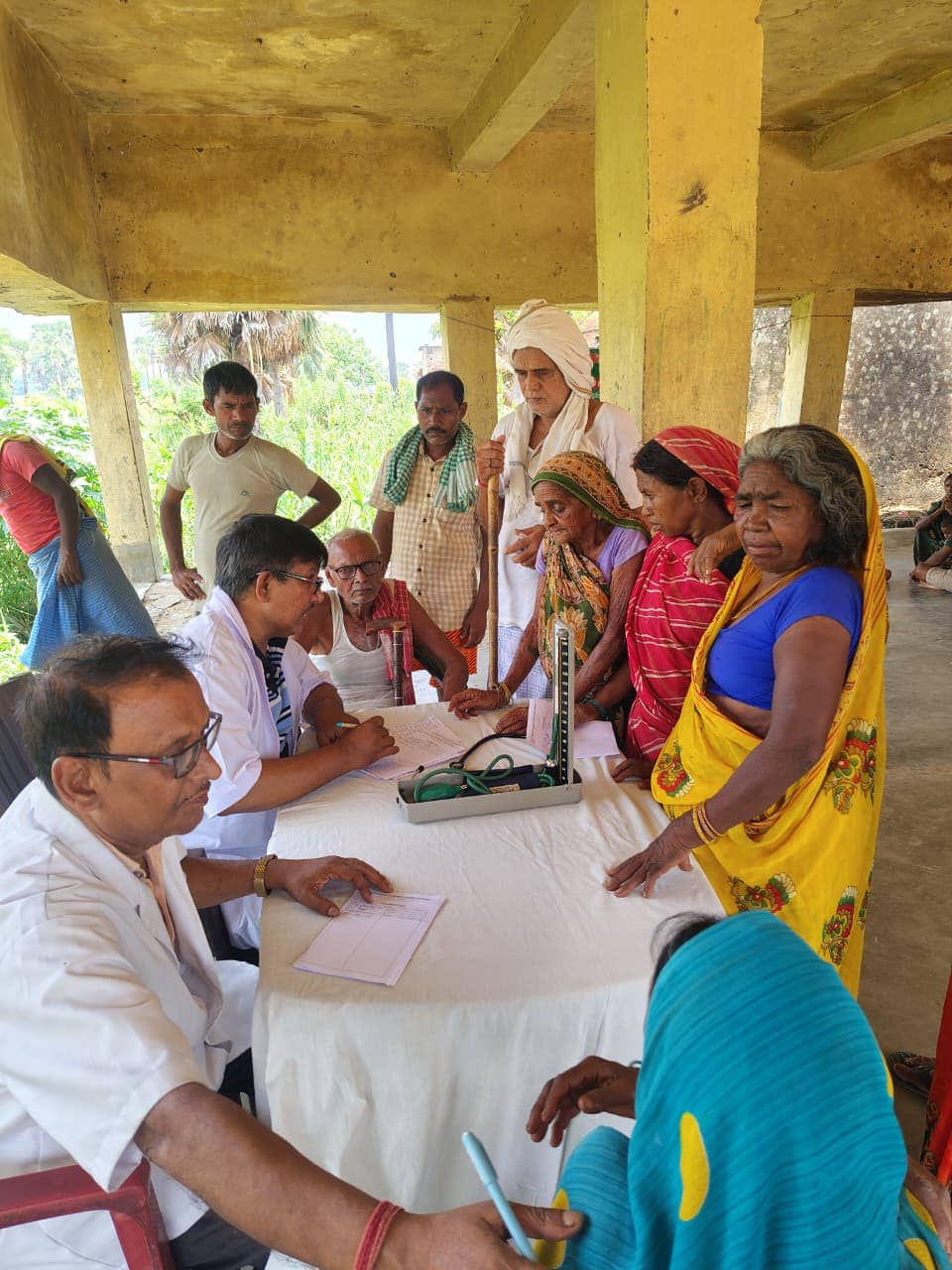 Today health camp by HAMCH at Sindhuya paras bigha